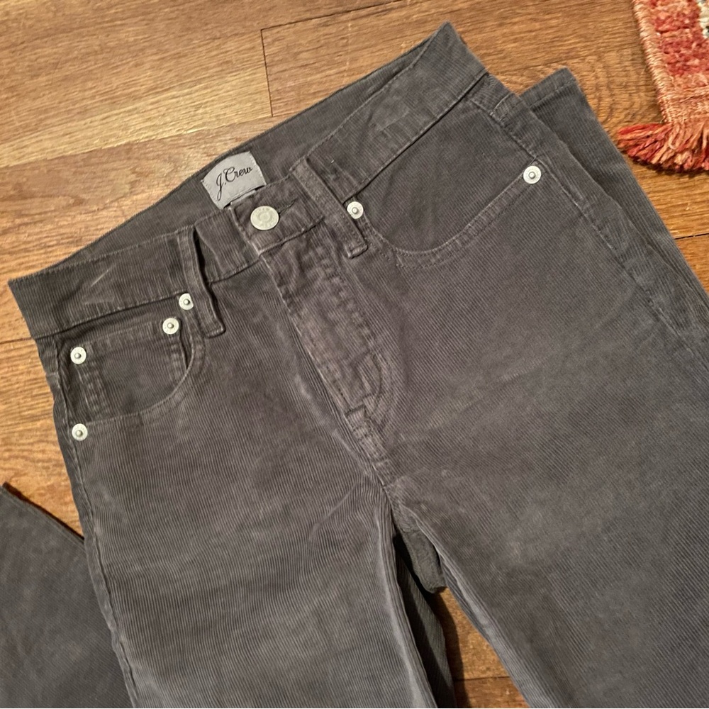 J. Crew Grey Vintage Slim Straight Corduroy Jean Sz. 23P